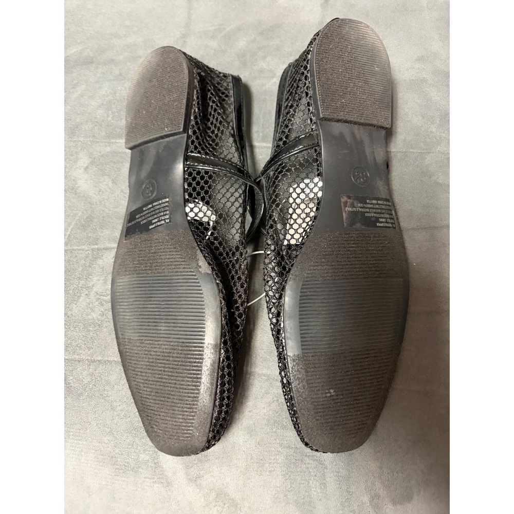 A New Day Issa Mesh Mary Jane Flats Jet Black Memory Foam 8.5 NEW - Picture 3 of 4